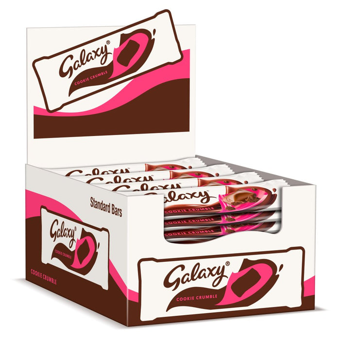 Galaxy Cookie Crumble Chocolate Bar, 40g (Case of 24)