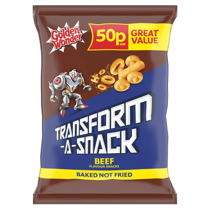 Golden Wonder Transform-A-Snack Beef Flavour Snacks 27g (Box of 30)