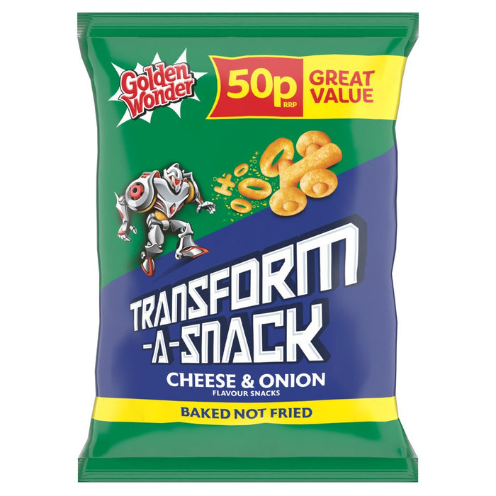 Golden Wonder Transform-A-Snack Cheese & Onion Flavour Snacks 27g (Box of 30)