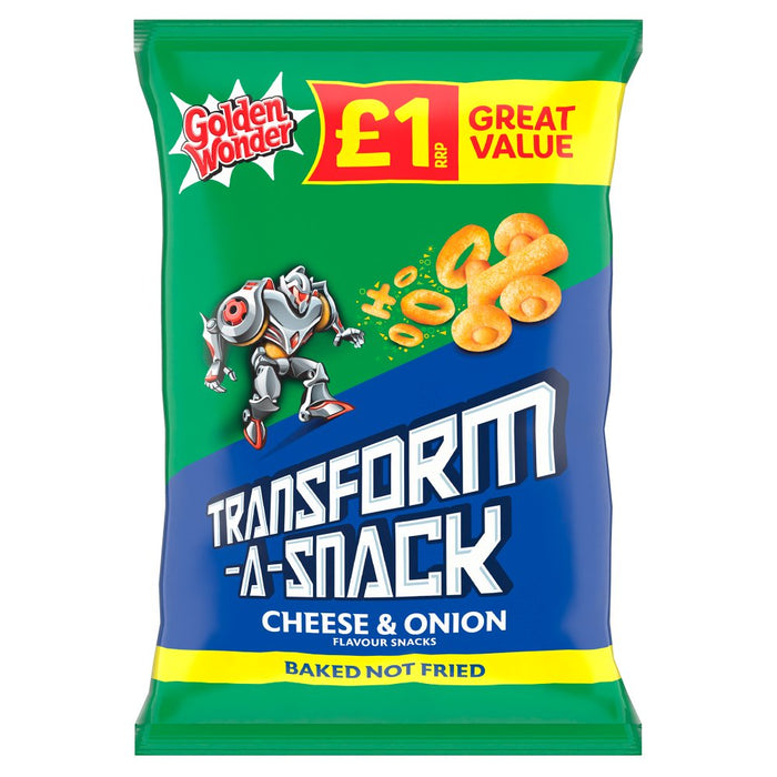 Golden Wonder Transform-A-Snack Cheese & Onion Flavour Snacks 56g (Box of 18)