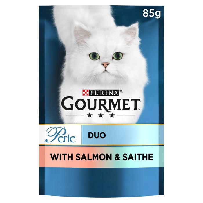 Gourmet Perle Cat Food Duo with Salmon & Saithe 85g (Case of 24)