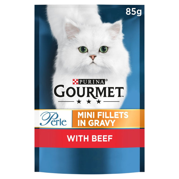 Gourmet Perle Mini Fillets in Gravy with Beef 85g (Case of 26)