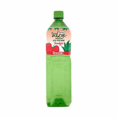 Grace Say Aloe Vera Drink Strawberry, 1.5Ltr (Case of 6)