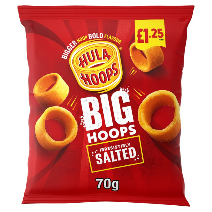 Hula Hoops Big Hoops Salted Crisps 70g (Box of 20)