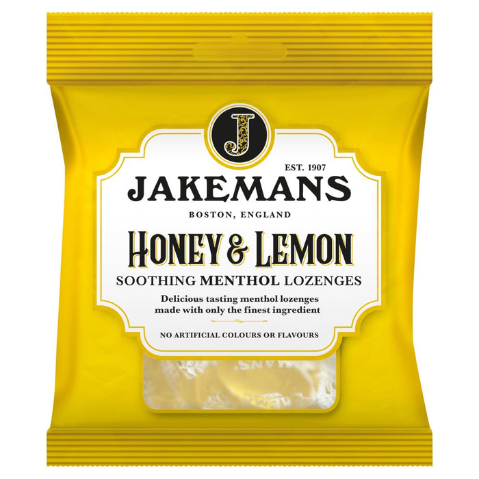 Jakemans Honey & Lemon Soothing Menthol Lozenges 73g (Case of 12)