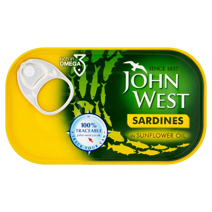 John West Sardines in Sunflower Oil, 120g (Case of 12)