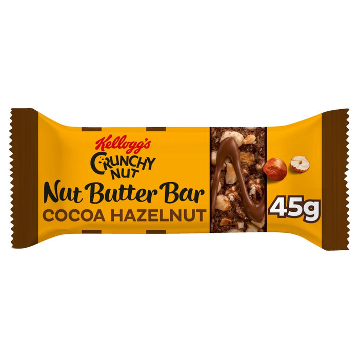 Kellogg's Crunchy Nut Nut Butter Cocoa Hazelnut Snack Bar 45g (Box of 12)