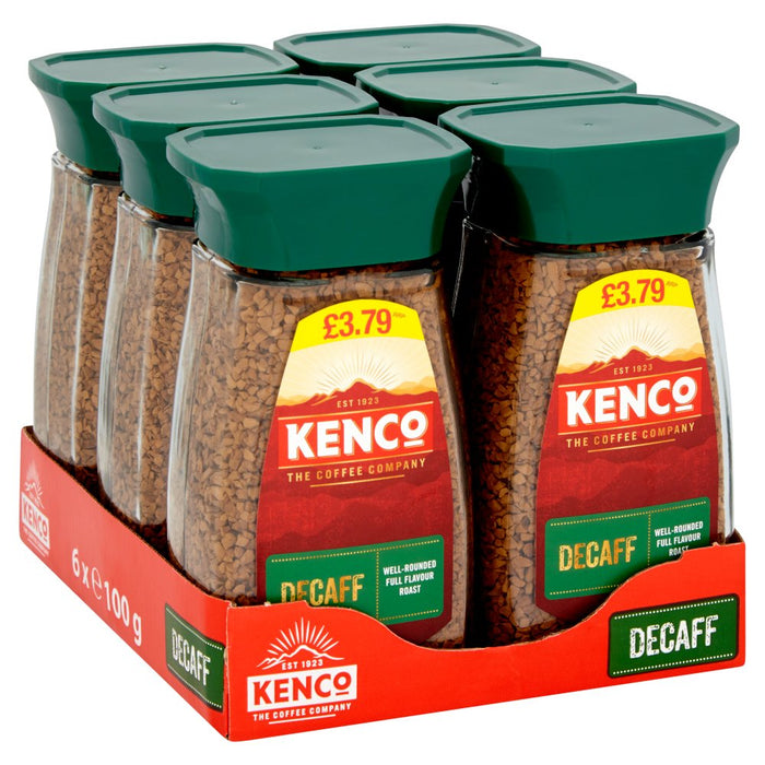 Kenco Decaf Instant Coffee PMP 100g (Case of 6)
