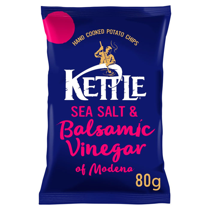 Kettle Chips Sea Salt & Balsamic Vinegar of Modena Crisps PMP 80g (Box of 12)