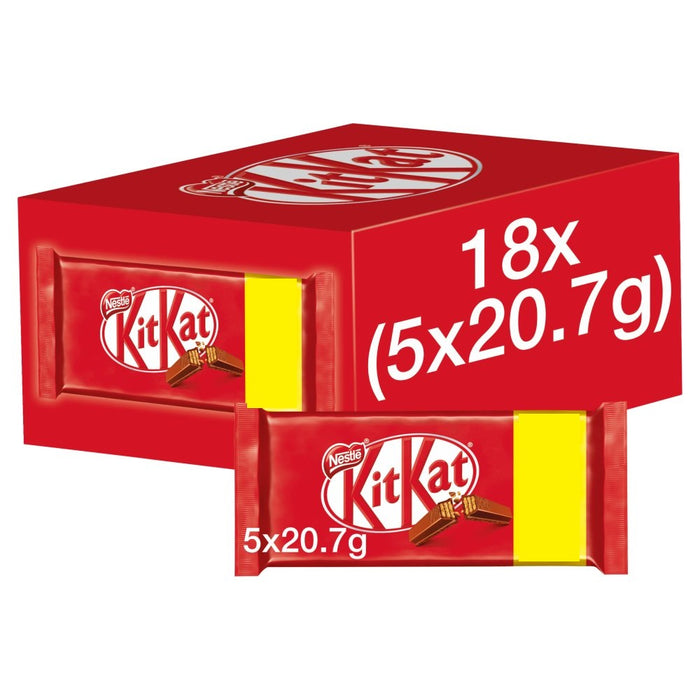 KitKat 2 Finger Milk Chocolate Biscuit Bar 5 Pack PMP (Box of 18)