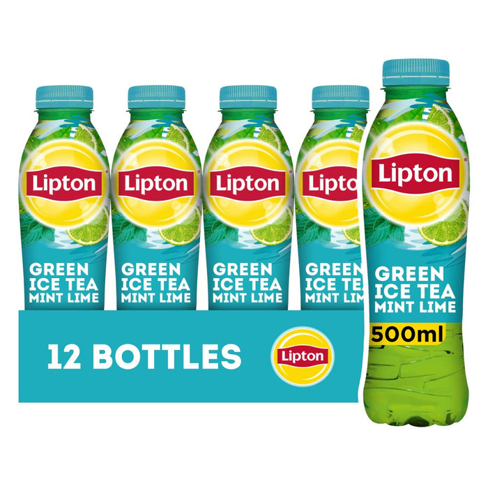Lipton Green Ice Tea Mint & Lime PMP 500ml Case of 12)