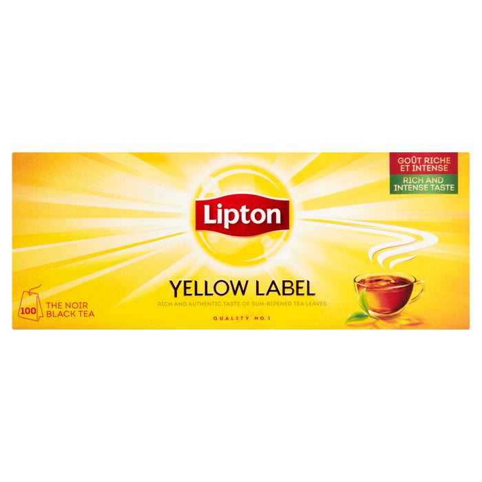 Lipton Yellow Label 100 The Noir Black Tea Bags, 200g