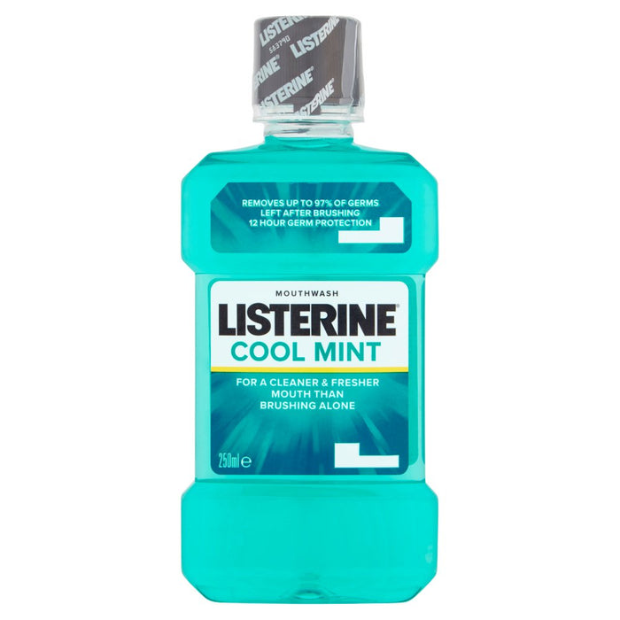 Listerine Cool Mint Mouthwash, 250ml (Case of 6)