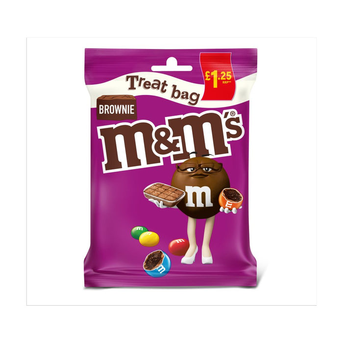 M&M's Brownie Bites Milk Chocolate Treat Bag 70g (Box of 16)