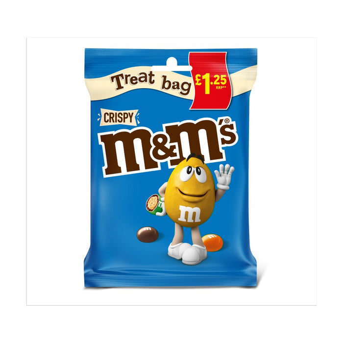 M&M's Crispy Chocolate Treat Bag PMP 77g (Box of 16)