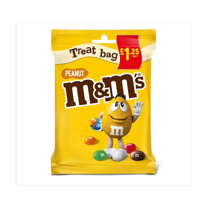 M&M's Crunchy Peanut & Milk Chocolate Bites Treat Bag 82g (Box of 16)