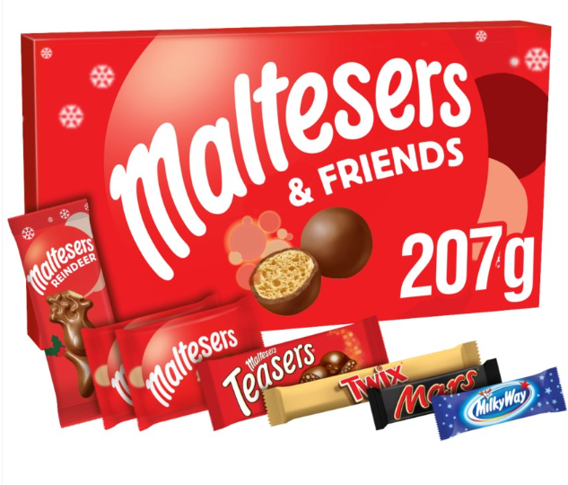 Maltesers and Friends Chocolate Large Christmas Selection Box 207g