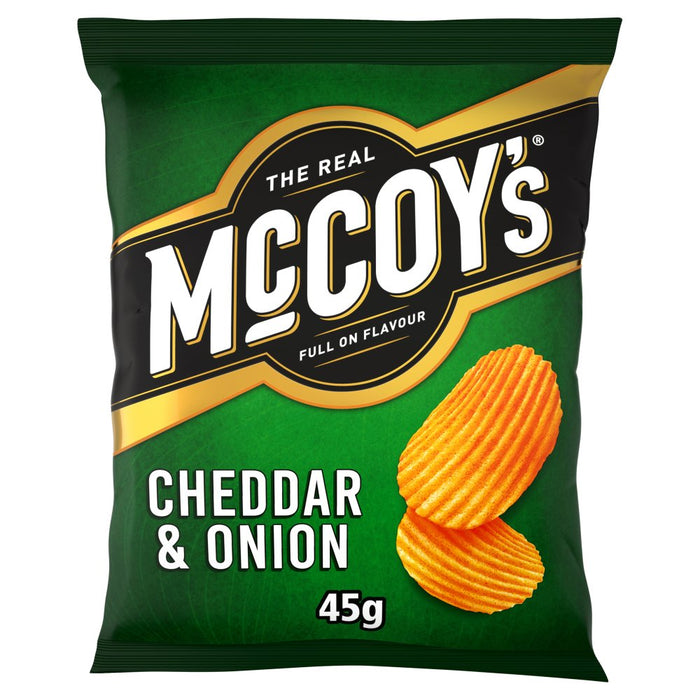 McCoy's Cheddar & Onion Grab Bag Crisps 45g (Box of 26)