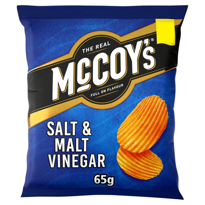 McCoy's Salt & Malt Vinegar Sharing Crisps PMP 65g (Box of 20)