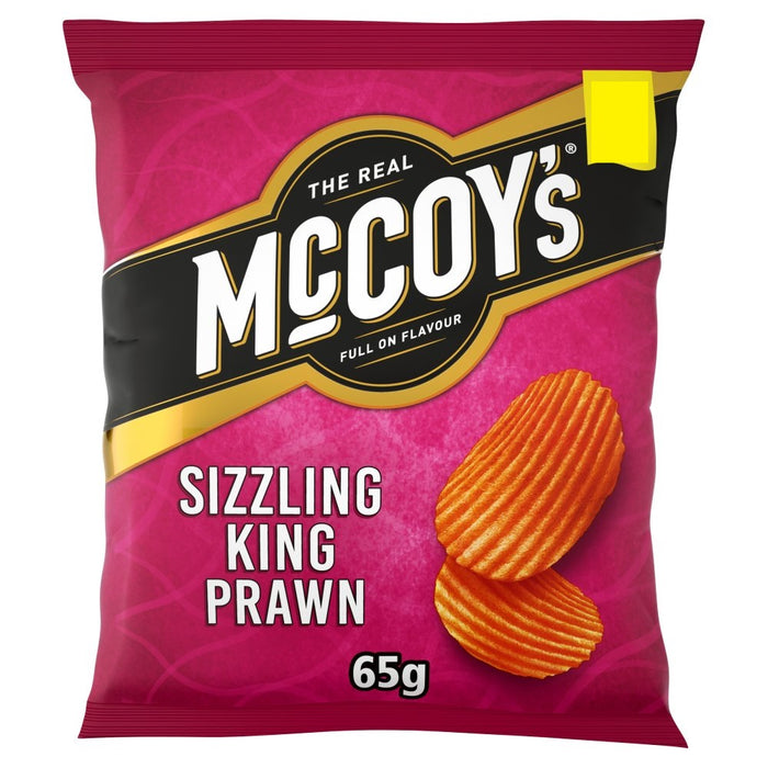 McCoy's Sizzling King Prawn Sharing Crisps PMP 65g (Box of 20)