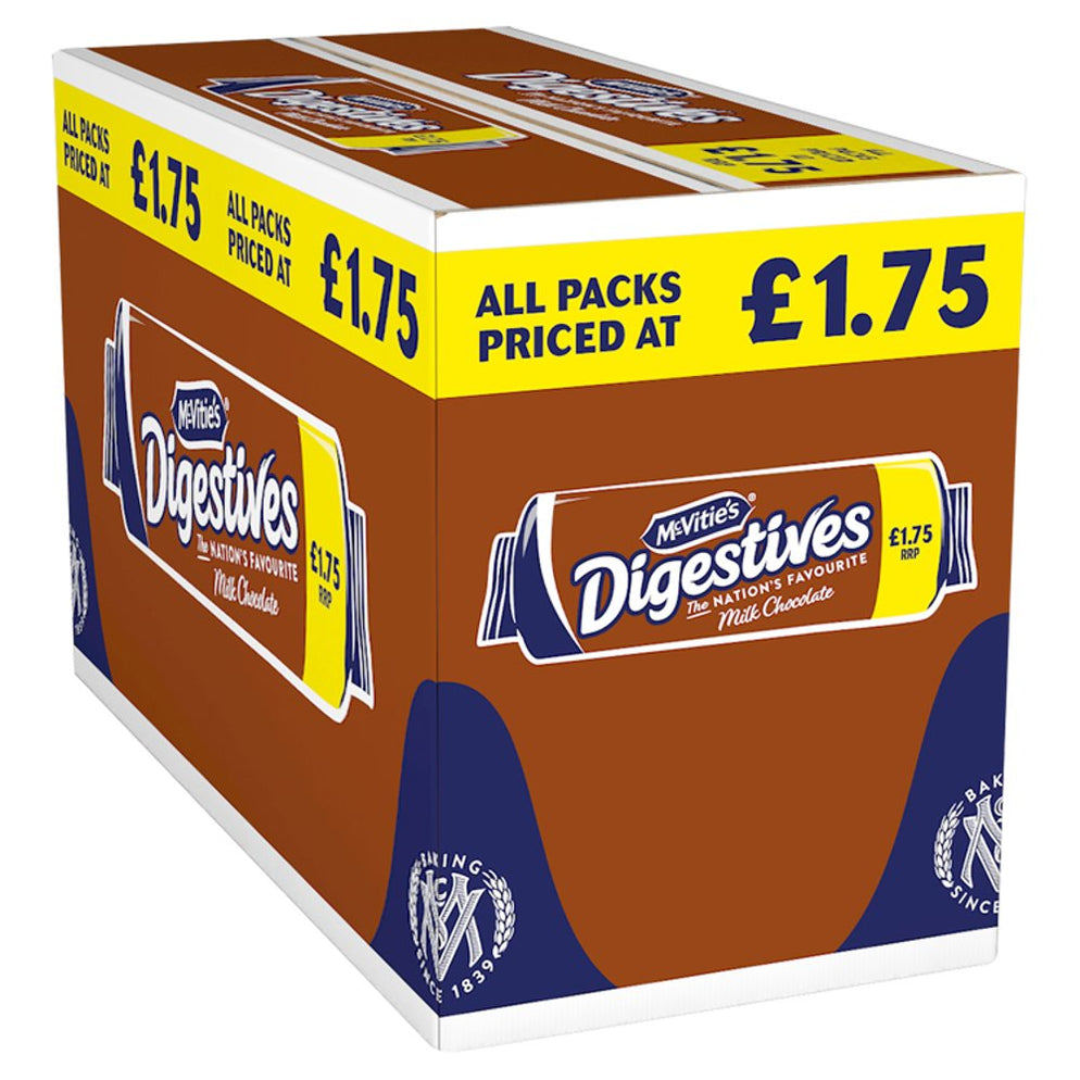 McVitie's Digestives Milk Chocolate, 266g (Box of 15) — BritishGram.com