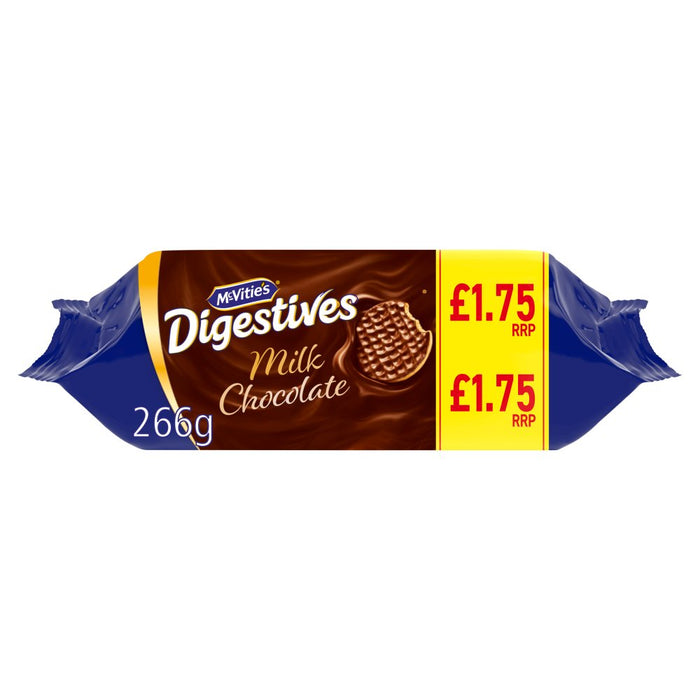 McVitie's Digestives Milk Chocolate, 266g (Box of 15)