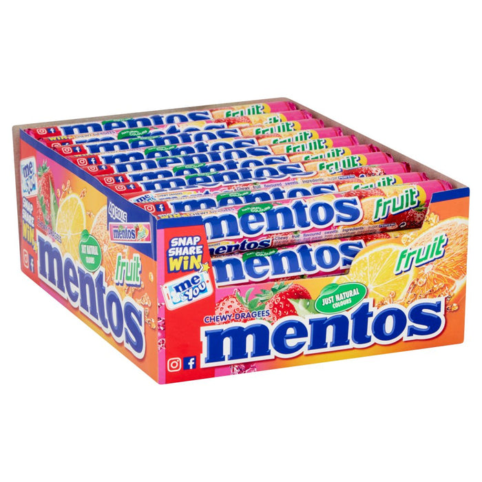 Mentos Fruit 38g (Box of 40)