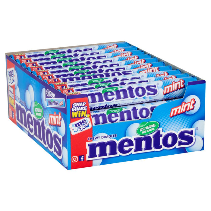 Mentos Mint Chewy Dragees 38g (Box of 40)
