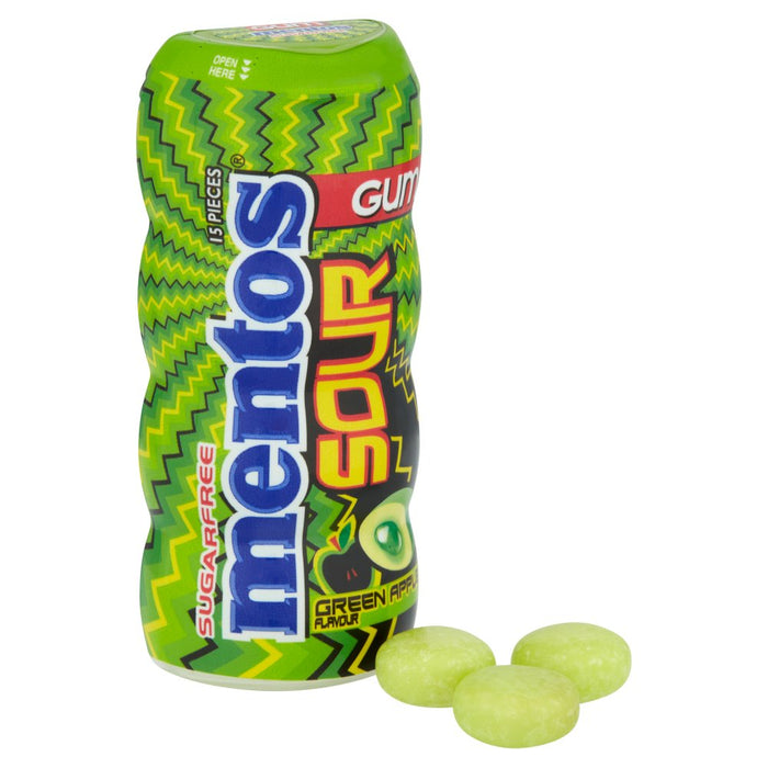 Mentos Sour Gum Green Apple Flavour 30g (Case of 10)