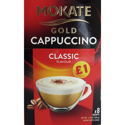 Mokate Gold Cappucino 8 Sachets PMP (Box of 12)