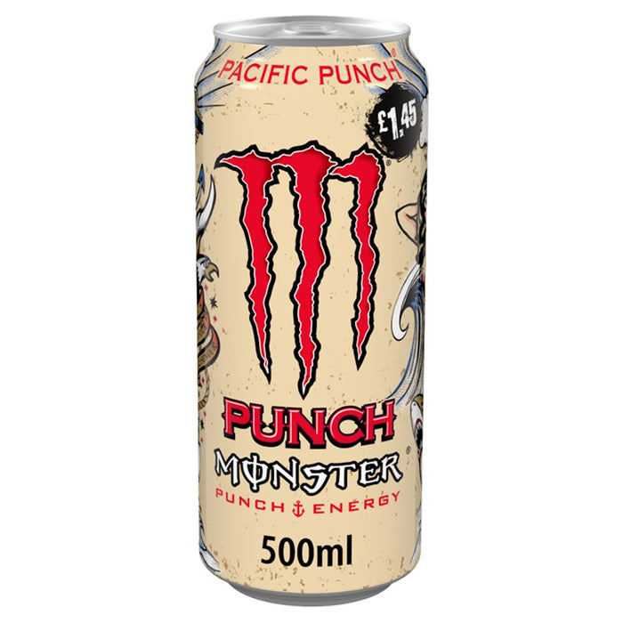 Monster Pacific Punch Energy Drink, 500ml (Case of 12)