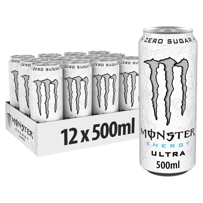 Monster Ultra Energy Drink Zero Sugar PMP 500ml (Case of 12)
