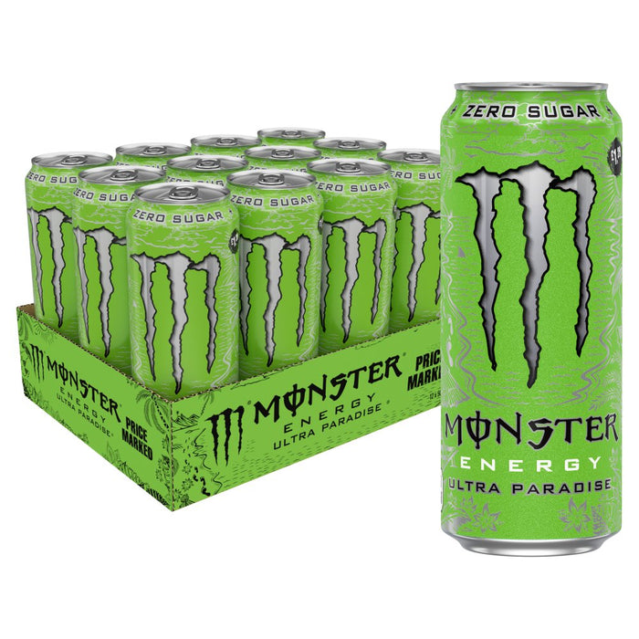 Monster Ultra Paradise Energy Drink Zero Sugar, 500ml (Case of 12)