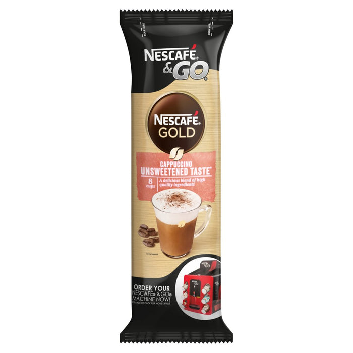 Nescafé & Go Gold Cappuccino Unsweetened Taste 8 x 17.5g —
