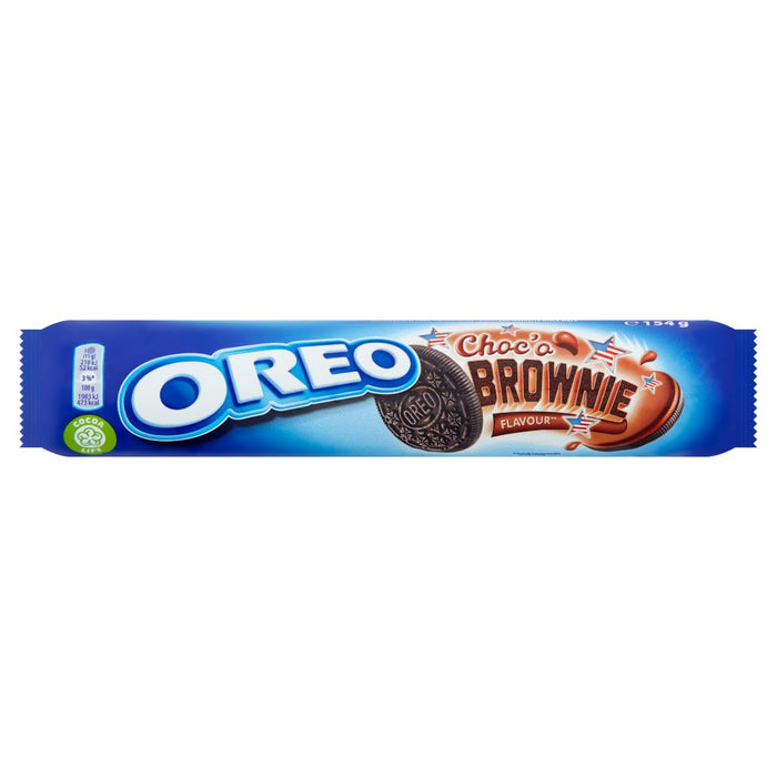 Oreo Choc'o Brownie Sandwich Biscuit, 154g (Box of 16)