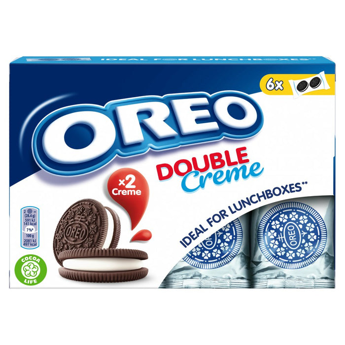 Oreo Double Creme Chocolate Sandwich Biscuit, 170g (Box of 7)