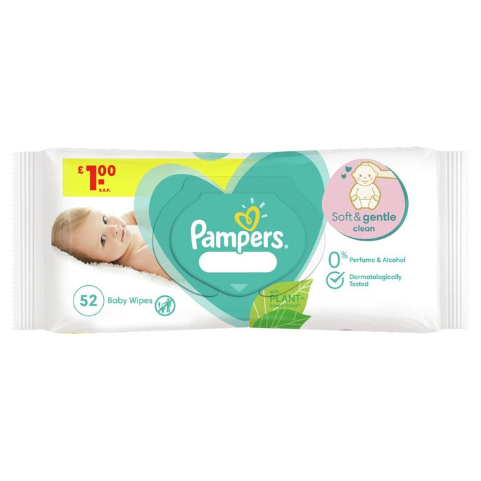 Pampers Baby Wipes 1 Pack = 52 Wipes PMP