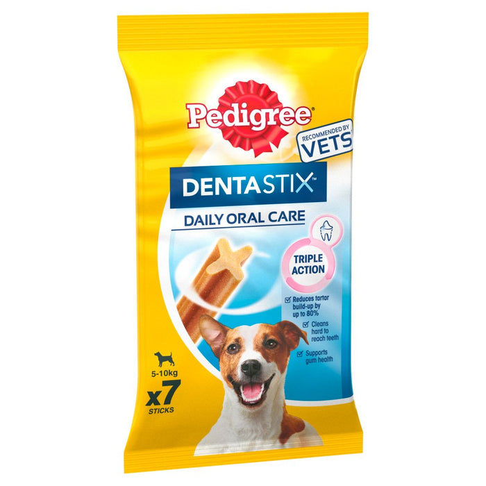 Pedigree Dentastix Daily Adult 1+ Small Dental Dog Chews 7 Sticks, 110g (Box of 10)