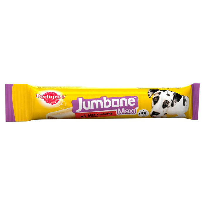 Pedigree Jumbone Large Dog Treat with Beef & Poultry 1 Maxi Chew, 180g (Box of 12)