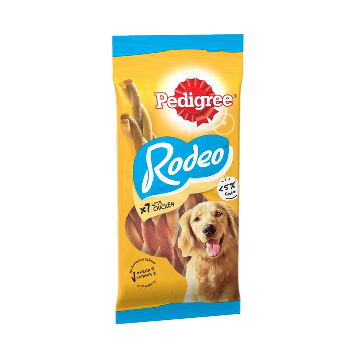 Pedigree Rodeo Adult Dog Treats Chicken 7 Sticks 123g (Box of 12)