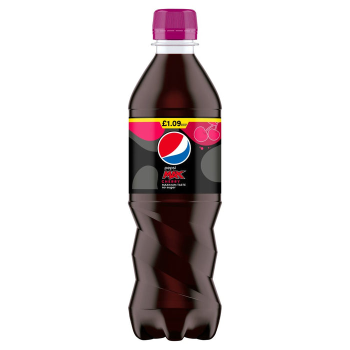 Pepsi Max Cherry No Sugar 500ml (Case of 12)