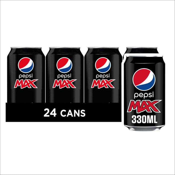 Pepsi Max No Sugar 330ml (Case of 24)