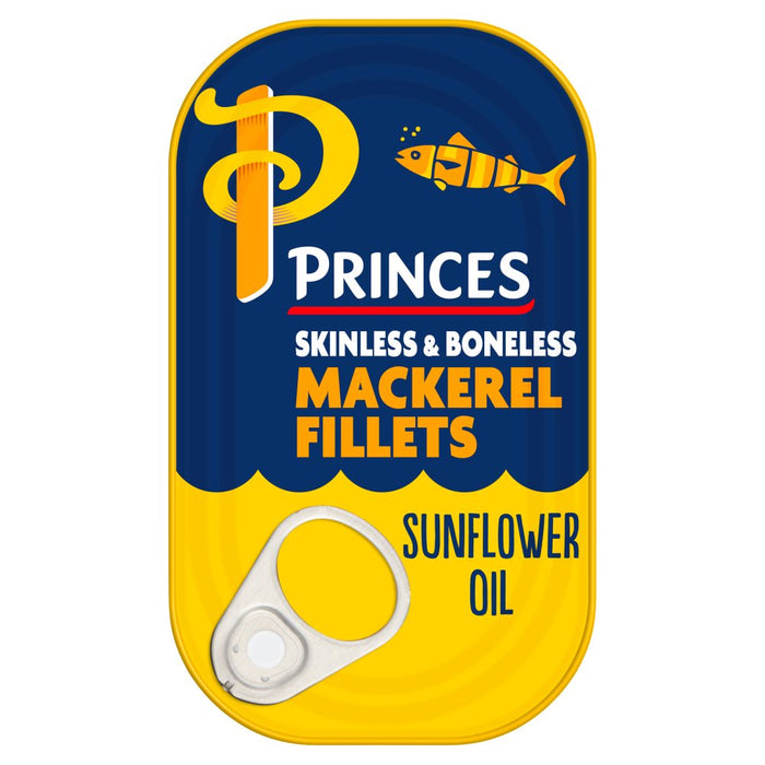 Princes Mackerel Fillets Sunflower Oil 125g (Case of 10)