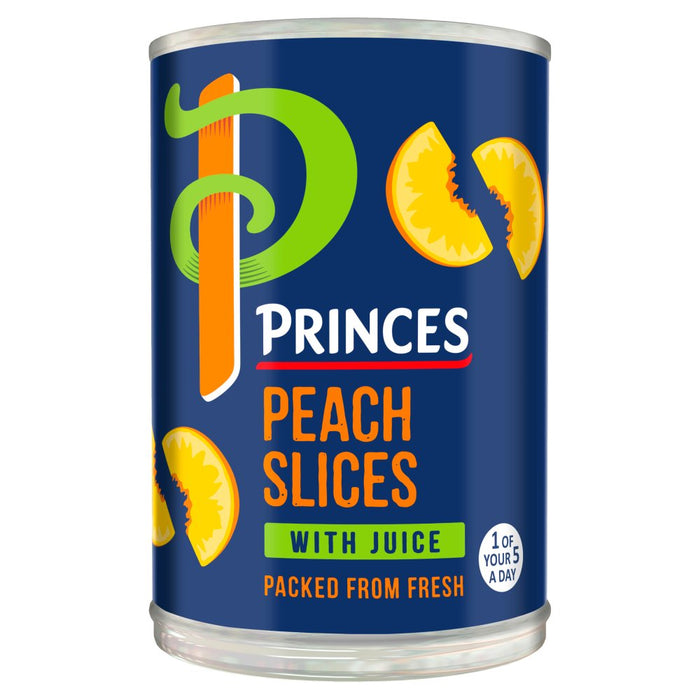 Princes Peach Slices with Juice 410g (Case of 6)