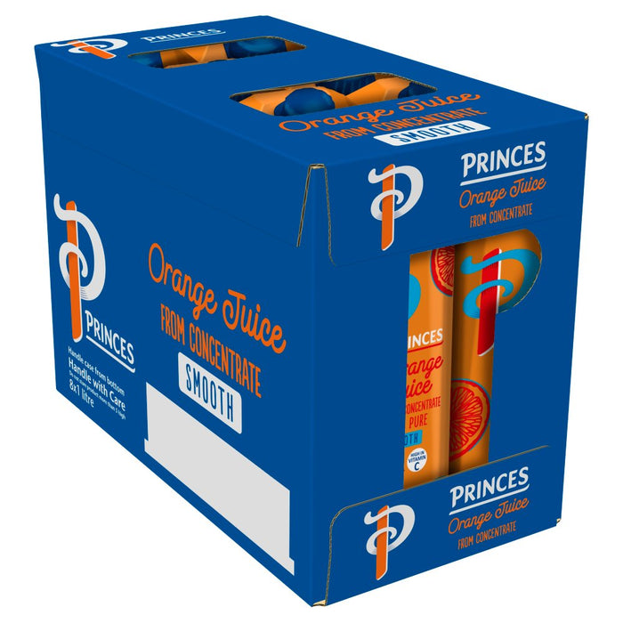 Princes 100% Pure Smooth Orange Juice from Concentrate 1 Litre