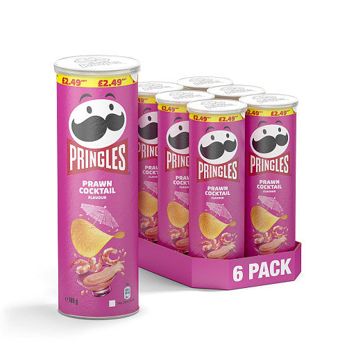 Pringles Prawn Cocktail PMP 165g (Case of 6)