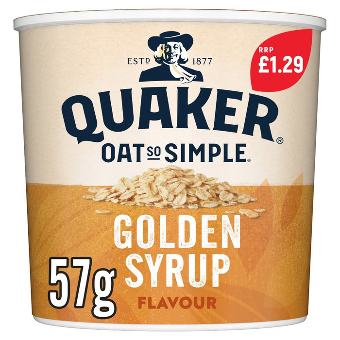 Quaker Oat So Simple Golden Syrup Porridge  Pot 57g (Case of 8)