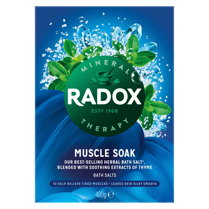 Radox Muscle Soak Bath Salts, 400g (Case of 6)