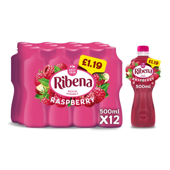 Ribena Raspberry PMP 500ml (Case of 12)