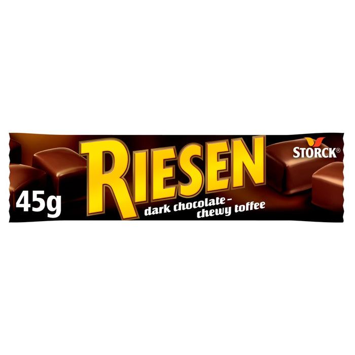 Riesen Dark Chocolate Chewy Toffee, 45g (Box of 24)